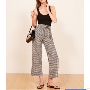 NWT Reformation gingham Saylor pants 8